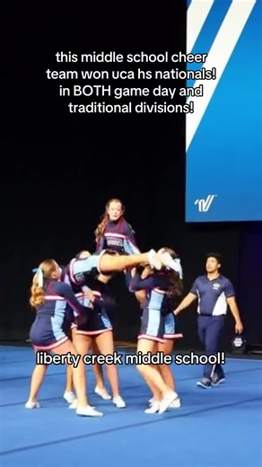 Liberty Creek Middle School Cheer Team Celebrates Victory