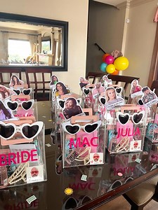 Bachelorette Gift Bag Personalized Custom Pink Handle Bridesmaid Bags Clear Tote for Bachelorette Party Favors - Etsy