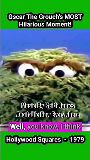 Oscar the GROUCH on Hollywood Squares was WILD.#OscarTheGrouch #HollywoodSquares #ClassicTV