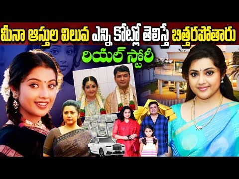 Meena Real Life Story In Telugu | Meena Biography | Meena Assets | Telugu Ammayi మీనా రియల్ స్టొరీ