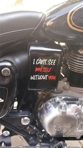 Bullet Meri Jaan 🖤 350 Horse LogoI Can’t See Without You” Trending Sticker |Black Edition #mybullet