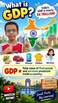 What is GDP? | Easy Explanation | India crossed 4 trillion gdp #shorts #economy #gdp #india