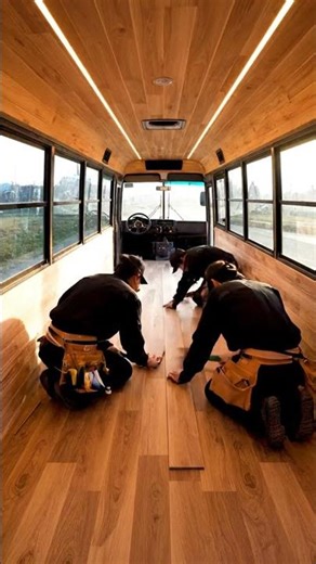 Building a Full Home Inside an Old Bus