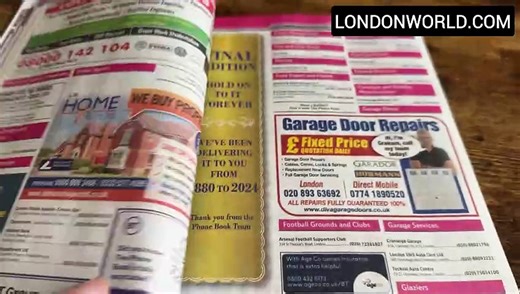 The final Phone Book in London