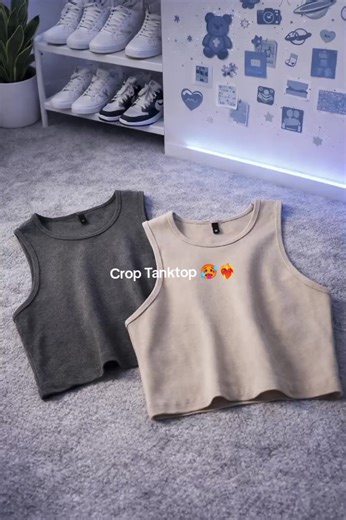 Atasan Crop Tanktop wanita buruan cek di keranjang kuning ✨✨ #tanktop #crop #atasanwanita