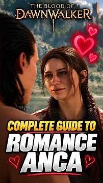 How To Romance Anca in The Blood of Dawnwalker #viralshorts #shortvideo #bloodofdawnwalker
