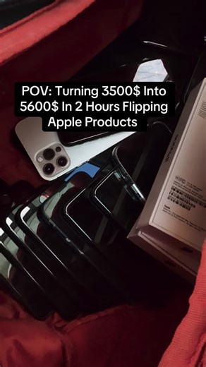 Tyler Jones on Instagram: "Turned $3,500 into $6,700 in 2 hours ⏱️💰 No guessing. No gambling. Just knowing the Apple resale play. Most people scroll… a few learn… even fewer execute. Follow @millionaireceojones for more real money moves 📱🔥 Comment FLIPS if you want the blueprint. #AppleTrapper #PhoneFlipping #FYP #ExplorePage #MillionaireMindset"