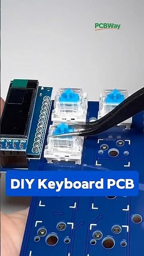 DIY Keyboard with Arduino Micro Pro and Custom PCB from @PCBWay #pcb #diy #engineering #technology
