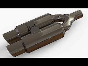 「DESIGN 223」 How to model exhaust pipe - Mechanical Design | Solidworks tutorial