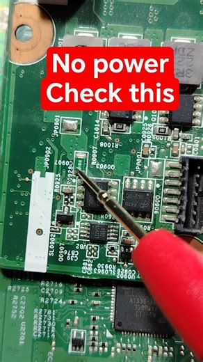 No power motherboard: Here is what to check #motherboardrepair #repair #shorts