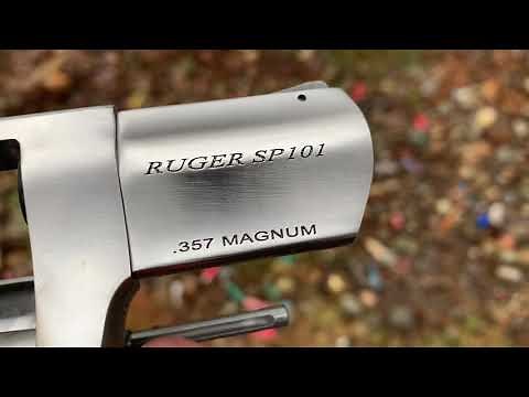 RUGER SP101.357 Magnum Revolver Shooting .38 Bullets and .357 Bullets Tutorial Demo [Ruger .357 Mag]