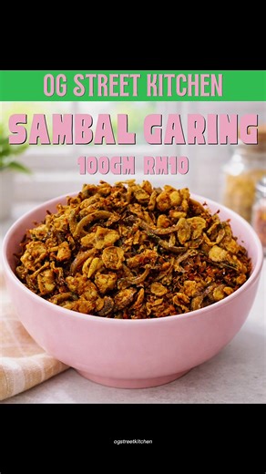 ✨NEW MENU✨ Sambal Garing RM10 (100gm) Boleh pos juga 🩶 Boleh scan qrcode kat website kami untuk order.