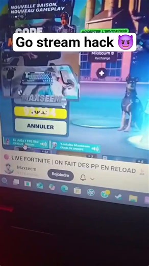 go stream hack 😈 #fortnite #gaming #abonnetoi #song #100kview