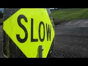 Mr. John Tutorial: Traffic Control -Flagging a road- How to operate a 'stop/slow' sign