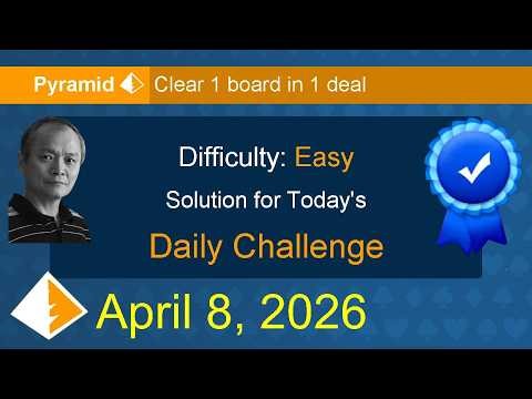 Microsoft Solitaire Collection: Pyramid - Easy - April 8, 2026