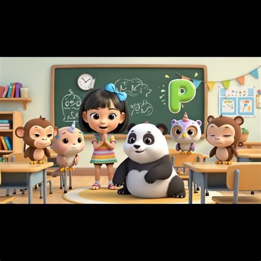 Learn ABCD with a happy little girl and her cute animal friends!#ABCD #LearnAlphabets #KidsLearning