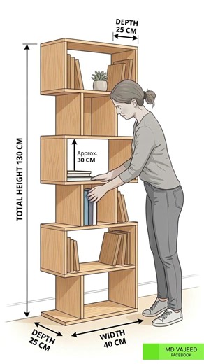 Modern Cube Shelf — Stylish Storage With A Unique Look #home #interiordesign