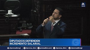Directiva de Congreso y jefes de bancadas defienden salario a diputados; ganan hasta Q66 mil Acuerpados por los jefes de la mayoría de las bancadas, la Junta Directiva del Congreso justificó el aumento salarial que se avaló y comenzó a otorgarse a los diputados desde febrero. Ningún miembro de la directiva quiso entrar en detalles sobre cómo se definieron los montos, ya que el salario base es de Q46 mil 700, pero hay que sumarle dietas y gastos de representación, con lo cual supera los Q66 mil. 