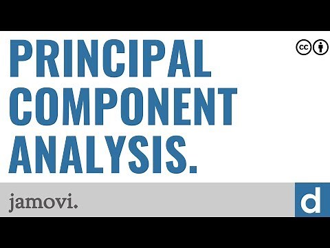 Principal component analysis — jamovi