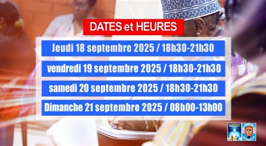 ✨️Session spéciale de formation FOI CHERTIENNE FACE AUX SECTES ESOTERIQUES ET LA CROYANCE AU MONDE DES ESPRITS DANS LA RELIGION NEGRO AFRICAINE ✅️Thème : THEME : "CONNAITRE, DISCERNER ET VAINCRE" Cf Jean 8,31-36 ✨️✅️Date : Jeudi 18 au Dimanche 21 Septembre 2025 ✅️Inscription https://vision2000plus.org/inscription-206 #Dr_Clément_AKOBE | Evangélisation Vision 2000 PLUS