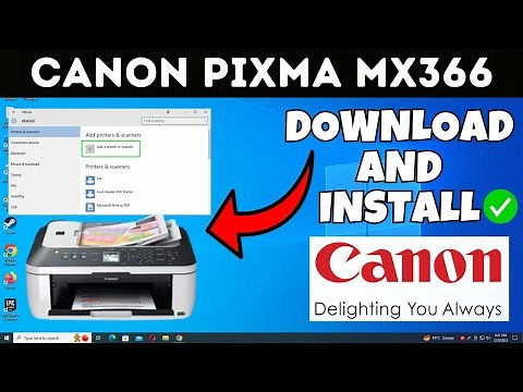 How To Download & Install Canon PIXMA MX366 Printer Driver in Windows Laptop /PC