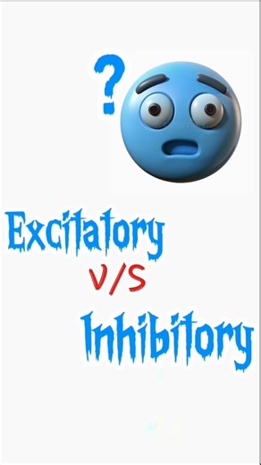 Excitatory vs Inhibitory Neurotransmitters | #Class 12 Biology# | Nervous System #shortvideo