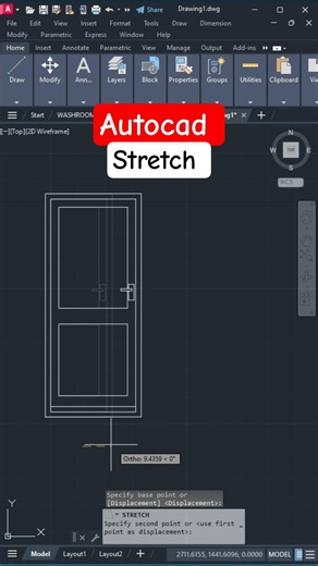 ✅ Stretch in AutoCAD | Modify Drawing Easily