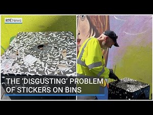 The 'disgusting' problem of stickers on bins