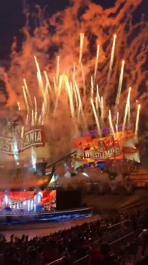 Wrestlemania 37 opening pyro