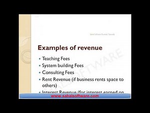 Lesson 12 Examples Revenue - Financial Accounting - Sahalsoftware