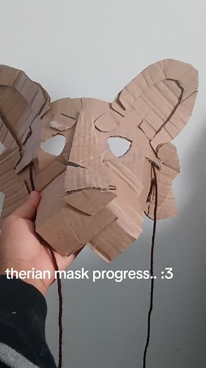 How to Make a Therian Mask Out of Paper | White Base Progress