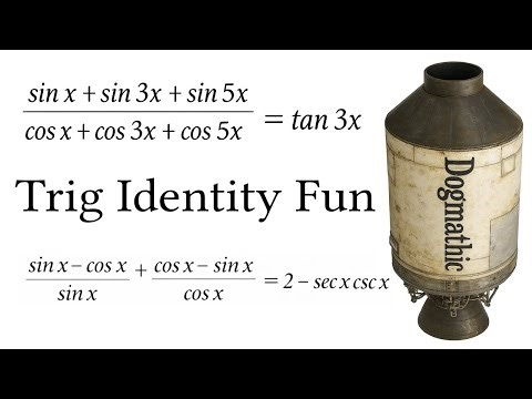 Two Trig Puzzles: Fast Trig Proofs With Minimal Talking | Trig Identity| Pre-Calculus | Dogmathic