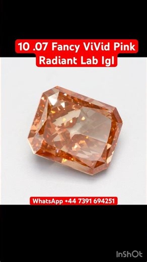 World’s Rarest Color? 10.07ct Vivid Pink Radiant Diamond 💕 IGI CVD