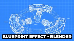 Blender Blueprint Effect!