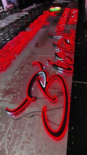 Do you know what is the popular LED signs technology in China? #sign #signage #design