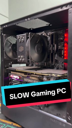 Slow Gaming PC! #tech #gamingpc #techtok #pcbuild #techtips | gaming pc