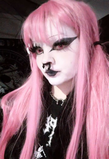 Eyevos - Pink eye contacts #goth #gothmakeup #cutecore🎀🦴🍮🐾 #pastelgoth #ilovesematary @EYEVOS OFFICIAL