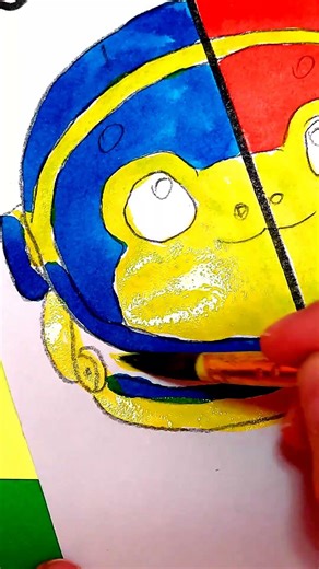 Drawing a Stylish Frog in a Space Suit #art #drawing