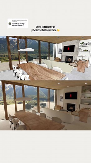 From Sketchup to Photorealistic Renders 😌
