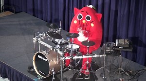 Nyango Star, A Popular Japanese Hybrid Cat-Apple Mascot Who Plays Drums Like Namesake Ringo Starr