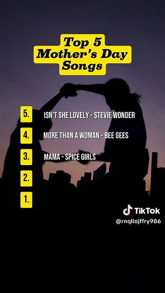 Celebrate Mother's Day with a song, here my Top 5 #relatable #mothersday #fyp #music #tiktokviral