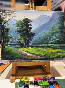 713K views · 29K reactions | Landscape painting with acrylics | Amazing Nostalgia | Facebook