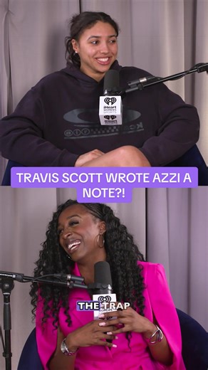 Travis Scott Leaves a Note for Azzi Fudd