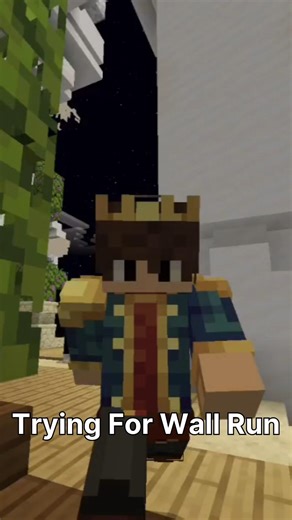 “Insane Wall Run in Minecraft! 😳 #Shorts”