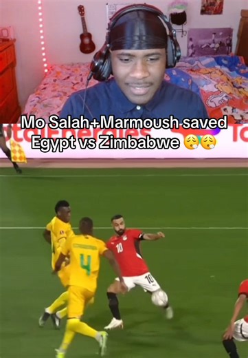Mo Salah and Marmoush saved Egypt vs Zimbabwe 😮‍💨😮‍💨 #egypt #testdummysaint #afcon #soccerskills #afcon2025