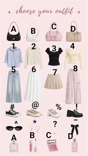 Choose your outfit 🌸 #fashion #fashionstyle #ootd #outfitideas #preppy #forgirls #fypシ #fypシ゚viral