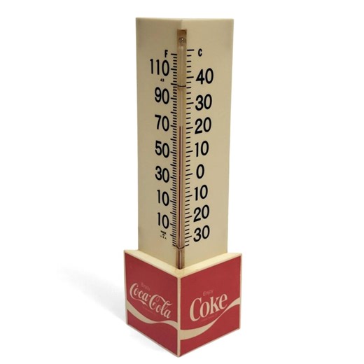 Vintage Coca Cola Wall Thermometer, 1970s Plastic Coke Advertising Sign - Etsy