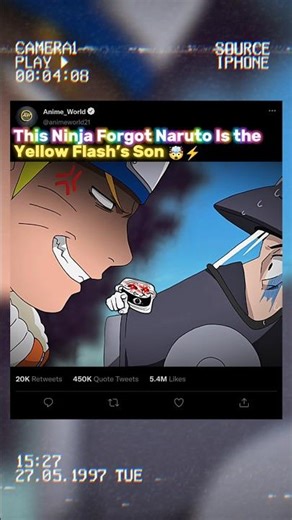 This Guy Forgot Naruto Is the Son of the Legendary Yellow Flash