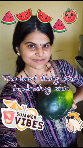 Watermelon for Glowing Skin 🍉 | Best Natural Hydration Hack #food #healthtips #healthyhydration