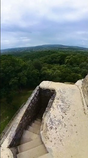 Top of Maya Pyramid Run at Xunantunich
